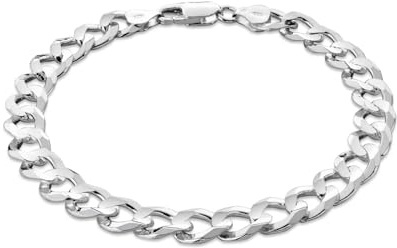 STERLL Herren-Armband aus massivem 925 Silber, ideal als Geschenk für Mann oder Freund, mit Schmuckbox
