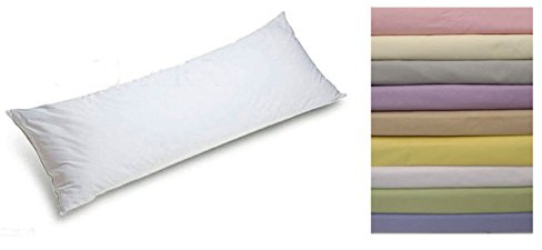 BOLSTER/ MATERNITY/ PREGNANCY SUPPORT PILLOW 3FT WITH FREE PILLOW CASE (White)