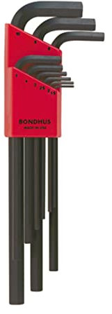 Bondhus 116-12199 - Set chiavi esagonali a L, 9 mm