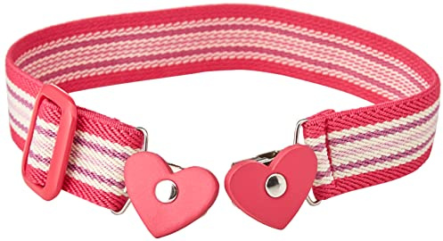 Playshoes Mädchen Elastik-Gürtel Herz-clip Ringel 601231, 18 - Pink, 74-110