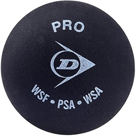 Dunlop D N 1SR Squash Ball - Black - Single Ball