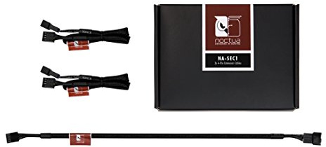 Noctua NA-SEC1, 30cm Verlängerungskabel-Set für Lüfter 3er Pack | Verlängerungskabel mit 4-PIN PWM-Steckern, auch mit 3-PIN-Lüftern kompatibel, abrieb- und hitzefest ummantelt, 3er-Set
