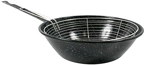 Esmaltaciones La Stella Effetto Marmo-Padella sauté con Pentola, 28 cm