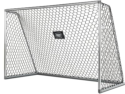 EXIT Scala Aluminium-Fußballtor - Leichtgewicht - Sehr Stabil - Hochwertiges Rostfreies Aluminium - Fußballtore im Garten - Trainiere Deine Fußballfertigkeiten - 300x200cm - Mattsilber