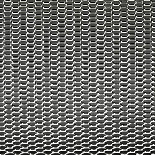 Autostyle TG 1256 - rejilla aluminio, nido de abeja, 12 x 6 mm, 1 unidad