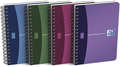 Oxford Office Spiralbuch, DIN A6, kariert, 90 Blatt, PP