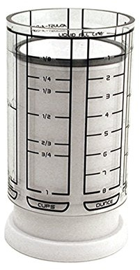KitchenArt 1 Cup Adjust-A-Cup, Plastic, White