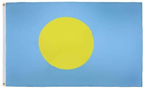 AZ FLAG Palaos flagga 150 x 90 cm - paluansk flagga 90 x 150 cm - flaggor