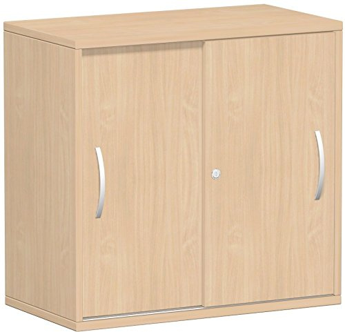 Gera Möbel Schranksystem Flex Schiebetürenschrank, Holzdekor, buche/buche, 80 x 42.5 x 79.8 cm