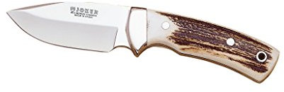 Joker CC20 - Jagdmesser mit Hirschgeweihgriff und rostfrei Stahlblech von 8,5 cm. - Werkzeug für Jagd, Angeln, Überleben und Bushcraft - Hergestellt in Albacete