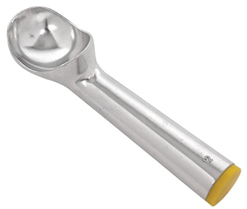 Vogue Ice Cream Scoop 3 oz, Yellow Cap, Aluminium, 12 Scoop Portions per Litre, Colour Coded Scoop, GJ540