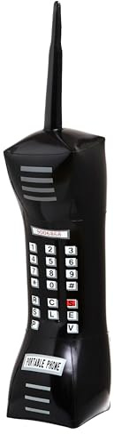 W WIDMANN MILANO Party Fashion 01454 - Aufblasbares Handy, 77 cm, Telefon, Polizei, Karneval, Mottoparty