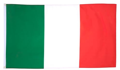 AZ FLAG Flagge Italien 250x150 cm Fahne Italienische Polyester 100D 2 Ösen | Für innen und außen dekorative Flagge Italia doppelte Nähte und verstärkte Kanten mit Metallösen 100D Polyester