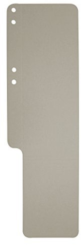 Exacompta 13710B Aktenschwänze (aus Recycling-Karton, 100 x 318 mm) 8 x 100er Pack, grau