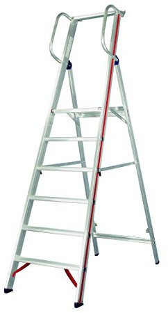 HYMER Plattformleiter mit Handlauf, 9 Stufen, 808009