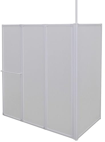 vidaXL Cabina de Ducha Pared Pantalla Bañera de Vapor Forma de L 70 x 130 x 140 cm 4 Paneles Plegables