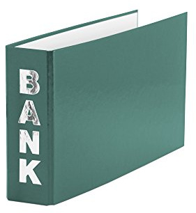 3 Bankordner / 140x250mm / für Kontoauszüge / Farbe: grün