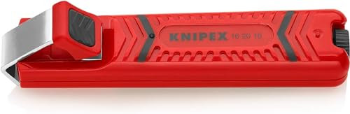 Knipex Pelamangueras con hoja de bisturí carcasa de plástico resistente a los golpes 130 mm 16 20 16 SB