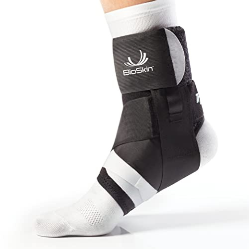 BioSkin TriLok Ankle Brace - Sprained Ankle & Plantar Fasciitis Support, Figure-8 Stabilizer with FootLok Arch-Lift, Women & Men, Fits in Most Shoes, Lightweight & Hypoallergenic, HSA/FSA, Medium