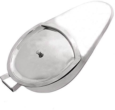 G.S Bed PAN Fracture/Hospital Bed PAN Male with Cover and Handle - Stainless Steel