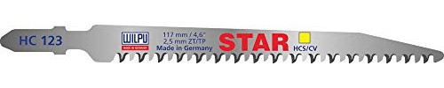 WILPU Stichsägeblatt HC 123 Star mit Einnockenschaft- / T-Schaft-Aufnahme, 25 Stück