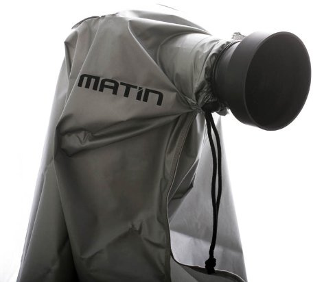 Matin M-7097 (L) Digital Rain Cover Regenschutzhülle für DSLR oder Systemkamera mit Objektiv bis 400 mm Gesamtlänge