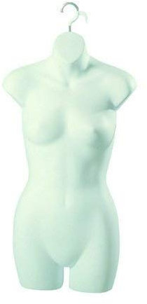 Schaufensterpuppe DPS Shopfitting Damentorso, halbplastik weiß
