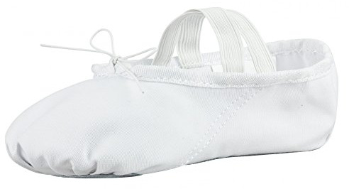 tanzmuster Ballettschuhe Mädchen und Damen - DANI - ganze Ledersohle - Ballettschläppchen für Kinder und Erwachsene - Tanzschuhe fürs Ballett