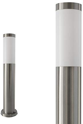 Maxkomfort Edelstahl Garten Standleuchte 50cm – robuste Wegeleuchte mit E27 Fassung – moderne Außenlampe IP44 für Garten, Terrasse & Einfahrt | 232-500