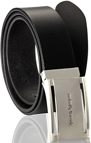 bruno banani Ledergürtel Herren/Gürtel Herren, Vollrind-Leder mit Koppelschließe, schwarz, Größe/Size:105, Farbe/Color:schwarz