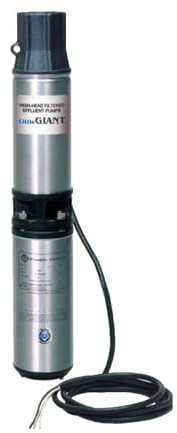 Little Giant WE20G05P4-21 115 Volt, 1/2 HP, 1560 GPH High Head Filtered Effluent/Aeration/Commercial Fountain Pump, Steel, 558223