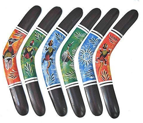 Interlifestyle 6 Deko Bumerangs Bumerang 40cm Bummerangs