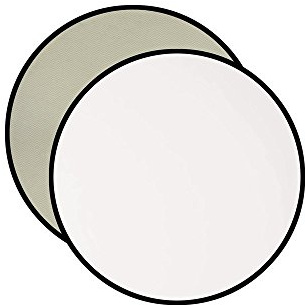 Westcott 317 Faltreflektor 2-in-1, 76,2 cm Durchmesser, Sonnenlicht / Weiß