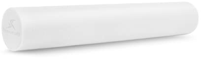 ProsourceFit Flex Foam Rollers for Muscle Massage, Physical Therapy, Core & Balance Exercises Stabilization, 36x6-in, White