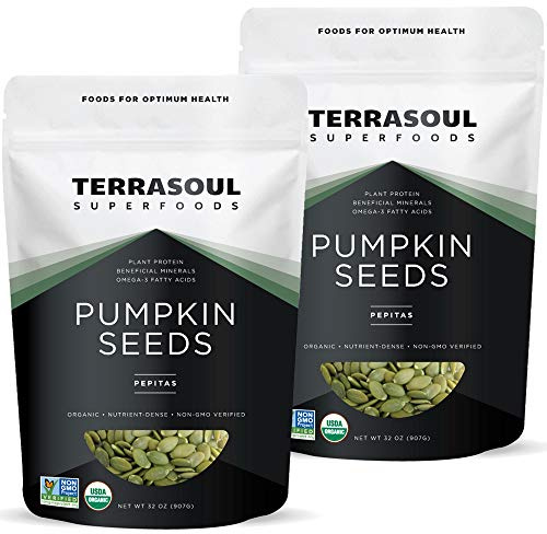 Terrasoul Superfoods Organic Pumpkin Seeds, 4 Lbs - Premium Quality, Fresh, Raw, Unsalted