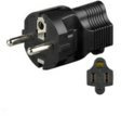 Microconnect PETRAVEL4 Adaptador de Enchufe eléctrico Tipo F Tipo B Negro - Adaptador para Enchufe (Tipo F, Tipo B, Negro, Male Connector/Female Connector)