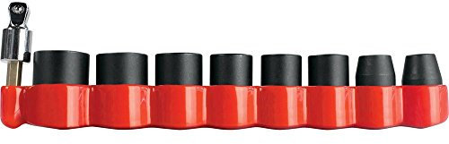 Makita b-49862 Impact Gold 9 Pieces Socket Metric Socket Set (with Tilt 15Degree Adapter, 3/8 
