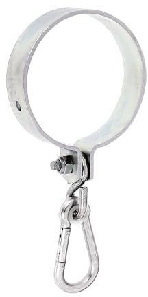 Alberts 207519 Schaukelschelle | für Rundholz | galvanisch verzinkt, dickschichtpassiviert | Schelle-Ø 120 mm