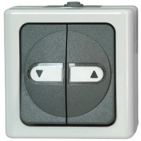 Kopp Blue Electric 560956012 - Jalousietaster mit Umkehrsperre grau