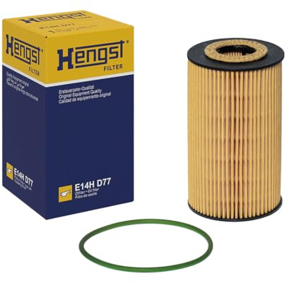 HENGST - Ölfilter E14H D77 - Öl-Filtereinsatz für KFZ | Hochwertiger Motorölfilter für KFZ mit Otto- oder Dieselmotor - Robuster Ölfilter mit hoher Schmutzaufnahmefähigkeit