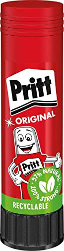 Pritt Colla stick, colla sicura e adatta ai bambini per arti e mestieri, colla forte per scuola e ufficio, 1x 43 g Pritt stick