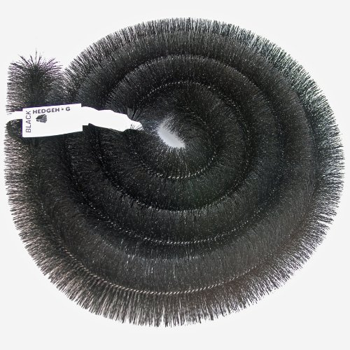 Hedgehog Gutter Brush Leaf Guard Black 75mm x 4m Length For Mini Shed Gutter