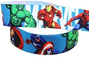 2m x 22mm Wide Red Word Super Hero for Personalised Birthday Cake Decoration Ribbon & Decorating Ideas for Present Gift Wrap Bows Toppers or Wrapping Balloon Box Bags String Cards Art Craft