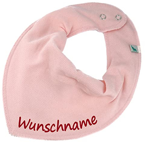 HALSTUCH mit Namen oder Text personalisiert für Baby oder Kind aus Baumwolle in Einheitsgröße