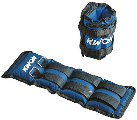 KWON Manschetten für Handgelenke und Knöchel mit Gewichten, 2 kg