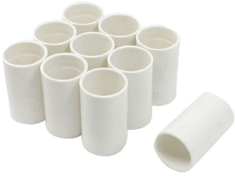 sourcingmap 10 Pcs Raccord de Tuyau PVC manchon Droite 20mm Diamètre Intérieur Blanc