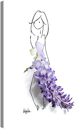 PICANOVA – Lilac 40x30cm – Premium Leinwanddruck – Kunstdruck Auf 2cm Holz-Keilrahmen Für Schlaf- Und Wohnzimmer Von Virgola Art
