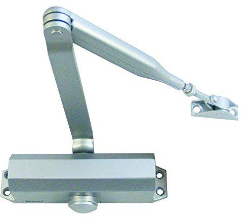 Briton 121CE.SES CE Closer: Fixed Size 3 for Fire Doors, Silver