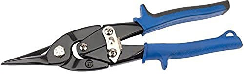 Draper 250mm Soft Grip Compound Action Aviation Tin Snips - Straight Cut Metal Shear|Alloy Steel forged Jaws Hand Tool| Serrated Action Blades | 05524