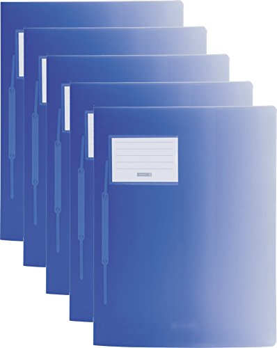 Baier & Schneider Schnellhefter FACT! Colour Code, Kunststoff, 240 x 313 mm (5er Pack, Blau)
